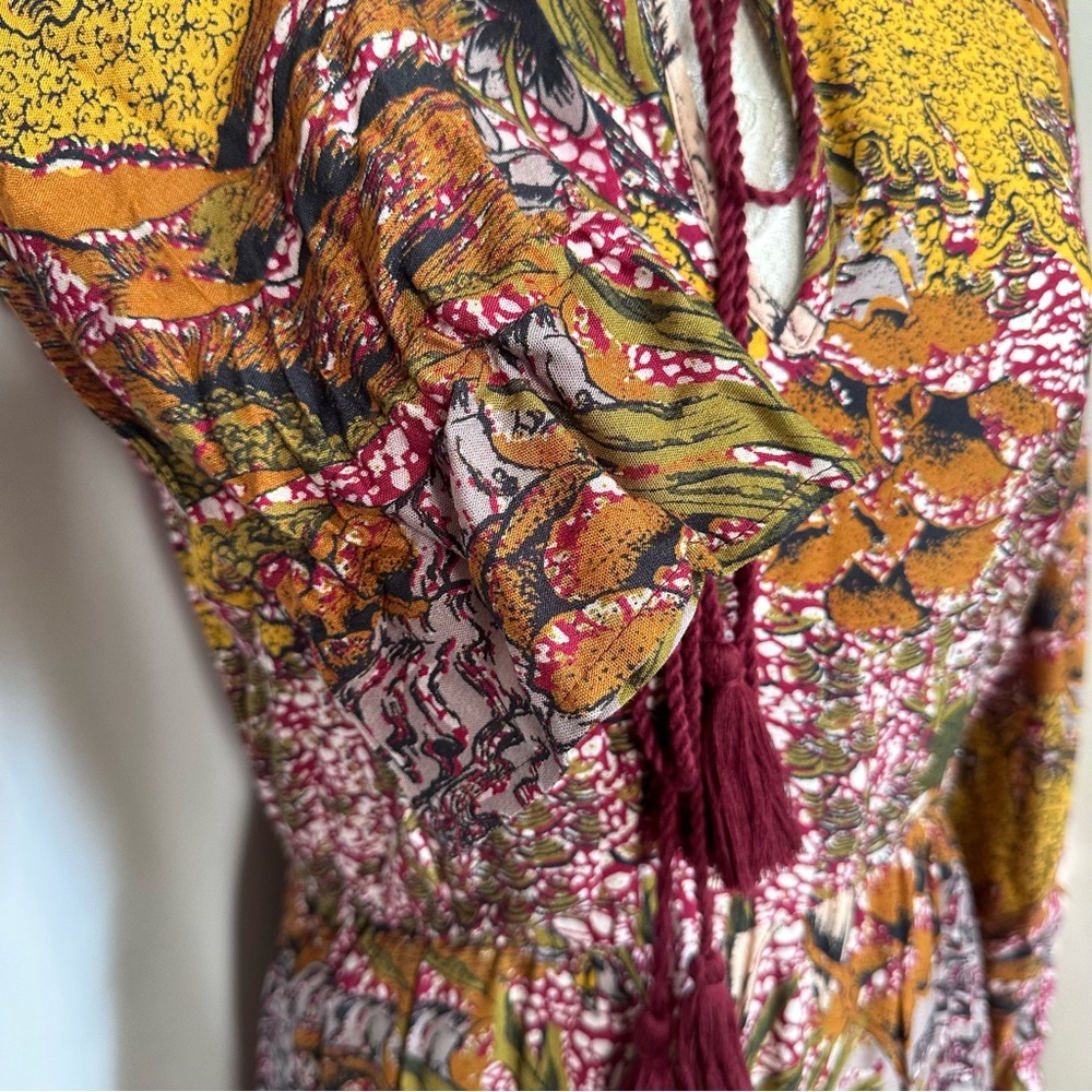 NWT Anthropologie RAGA Fleri Tiered Maxi Dress sz M - Picture 6 of 15